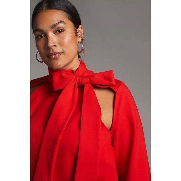 Maeve Neck Tie Shift Mini Dress size large - Picture 6 of 13